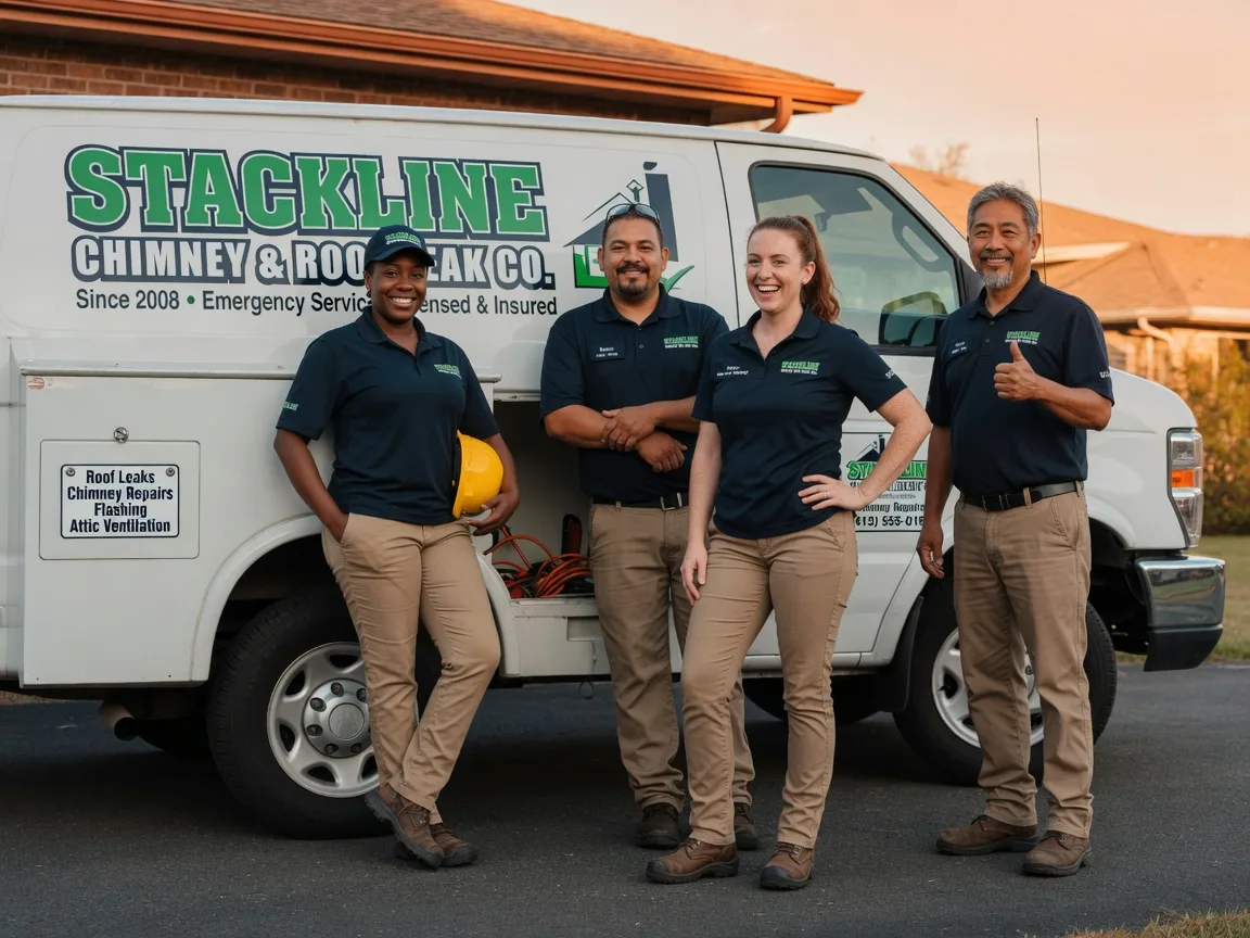Chimney flashing repair company in Leslie, AR